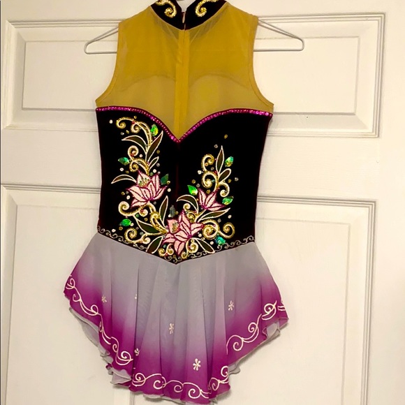 Girls figure skating dress size 14 youth - Picture 2 of 2